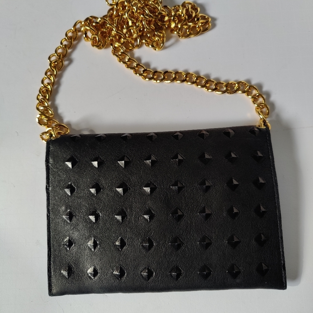 JJ Winters BOHO Polka Dot Embossed Leather Crossbody - Picture 7 of 7